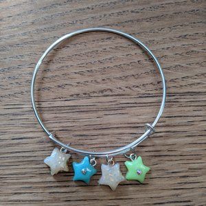 Glow in the Dark Stars Charm Bracelet
